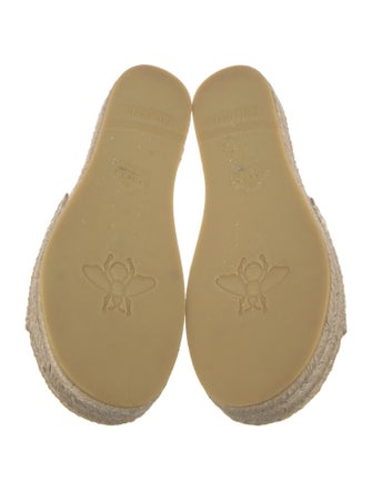 Gucci Canvas Whipstitch Trim Espadrilles