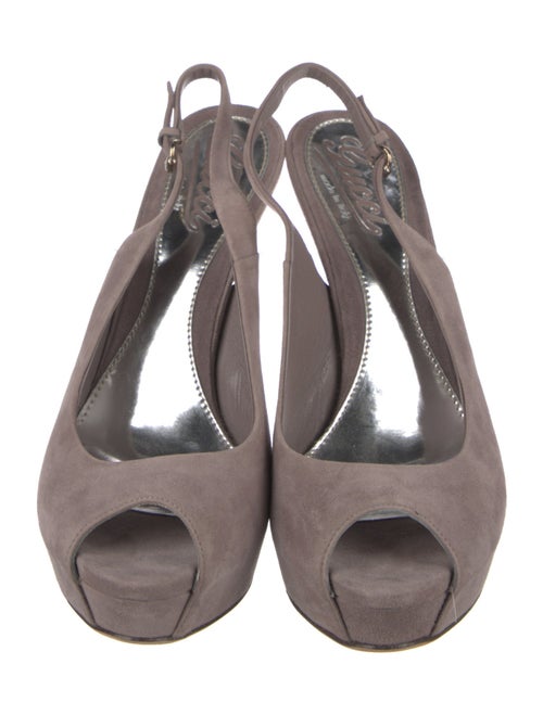 Gucci Suede Slingback Pumps