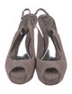 Gucci Suede Slingback Pumps