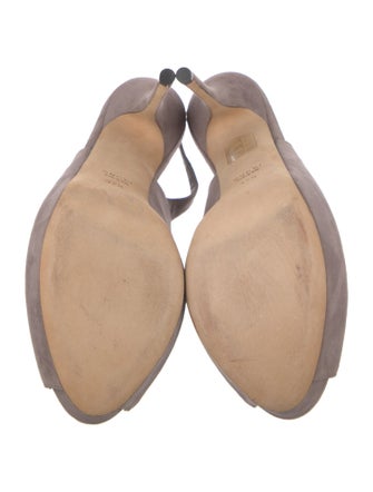 Gucci Suede Slingback Pumps