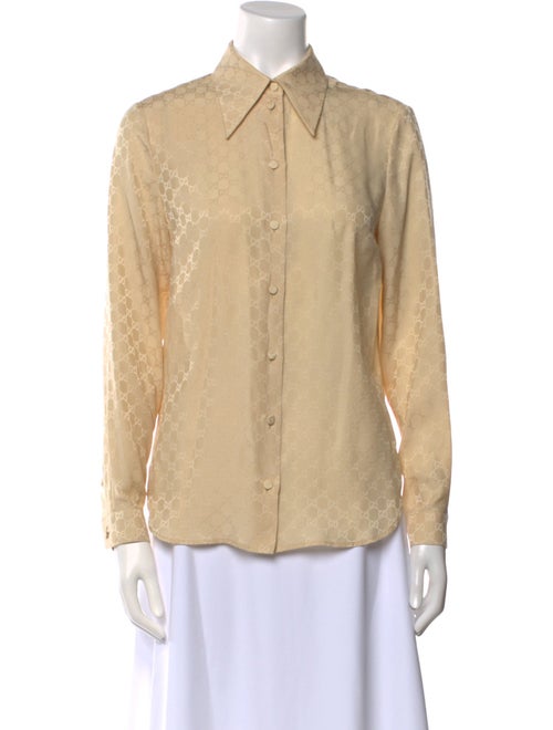 Gucci 2023 Silk Button-Up Top