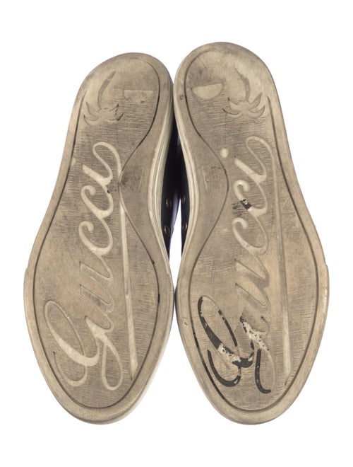 Gucci Leather Whipstitch Trim Sneakers