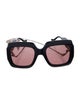 Gucci Interlocking G Logo Oversize Sunglasses