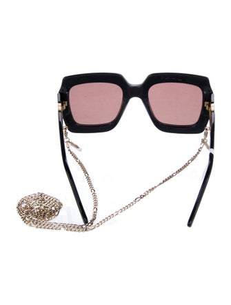 Gucci Interlocking G Logo Oversize Sunglasses