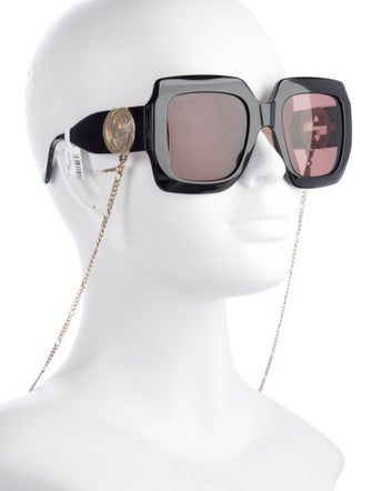 Gucci Interlocking G Logo Oversize Sunglasses