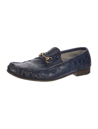 Gucci Horsebit Accent Leather Dress Loafers