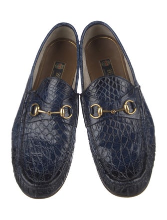 Gucci Horsebit Accent Leather Dress Loafers