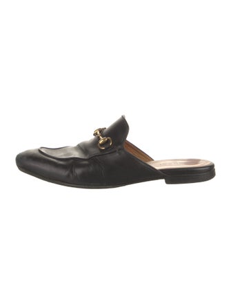 Gucci Horsebit Accent Leather Mules
