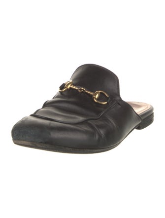 Gucci Horsebit Accent Leather Mules