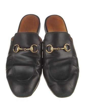 Gucci Horsebit Accent Leather Mules