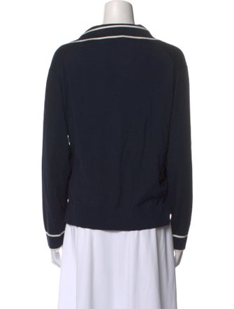 Gucci Silk V-Neck Sweatshirt