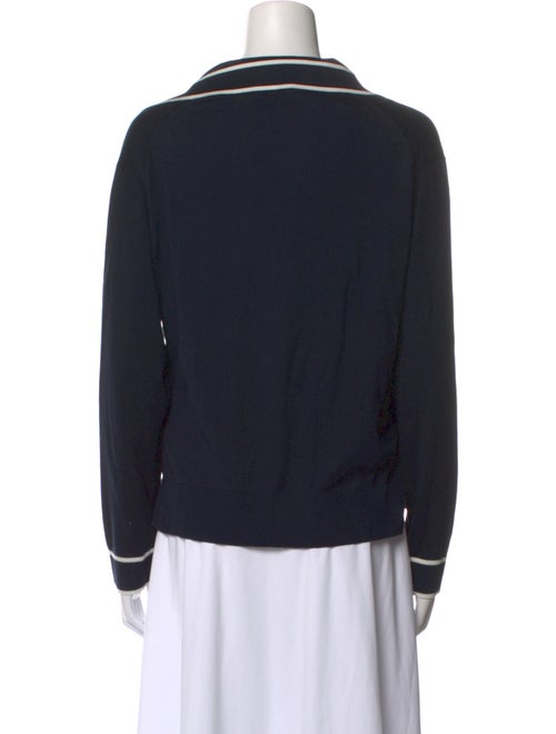 Gucci Silk V-Neck Sweatshirt