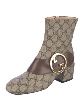 Gucci Blondie Ankle Boot GG Supreme Boots
