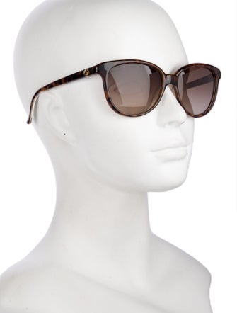 Gucci Web Accent Cat-Eye Sunglasses
