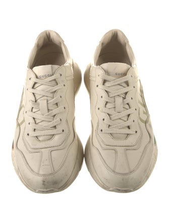 Gucci Web Accent Leather Sneakers