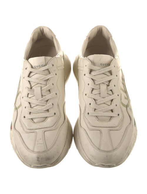 Gucci Web Accent Leather Sneakers