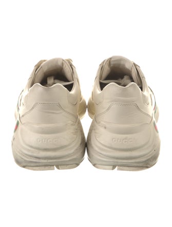 Gucci Web Accent Leather Sneakers