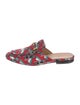Gucci Horsebit Accent Printed Mules