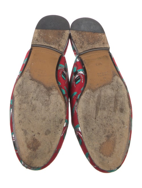 Gucci Horsebit Accent Printed Mules