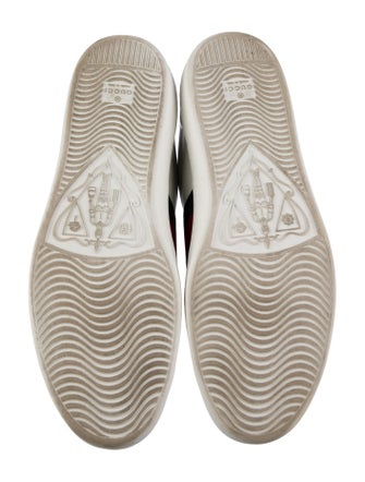 Gucci Web Accent Leather Sneakers