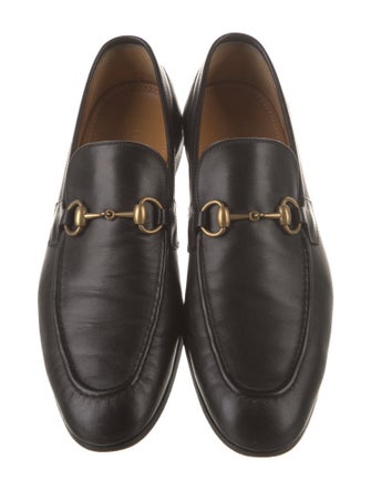 Gucci Horsebit Accent Leather Dress Loafers