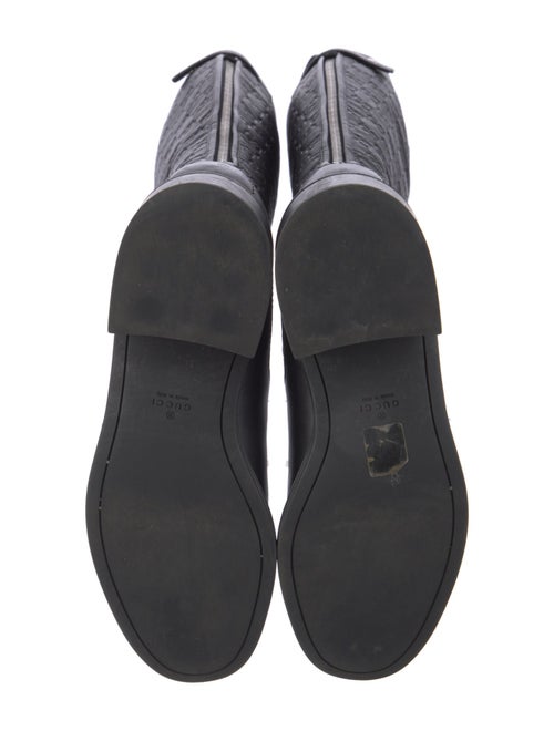 Gucci GG Signature Leather Riding Boots