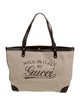 Gucci Canvas Craft Tote Large