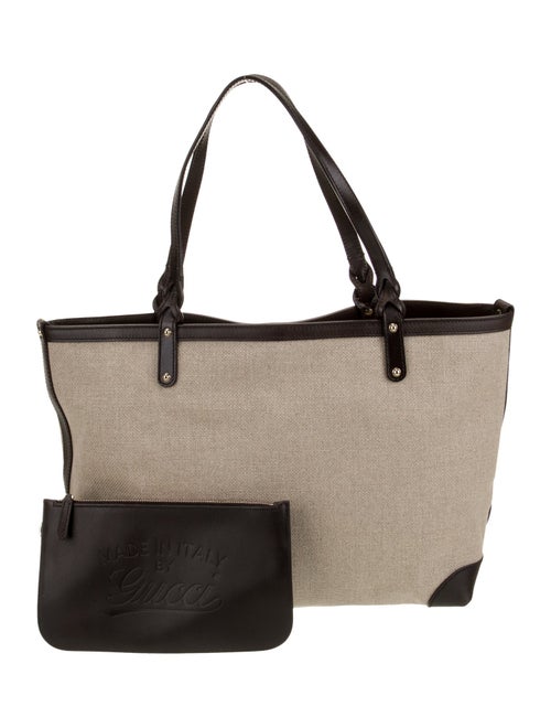 Gucci Canvas Craft Tote Large