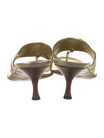 Gucci Horsebit Accent Leather Slides