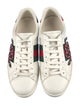 Gucci Web Accent Leather Sneakers