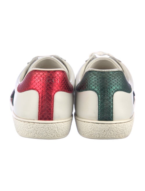 Gucci Web Accent Leather Sneakers