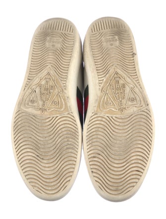 Gucci Web Accent Leather Sneakers