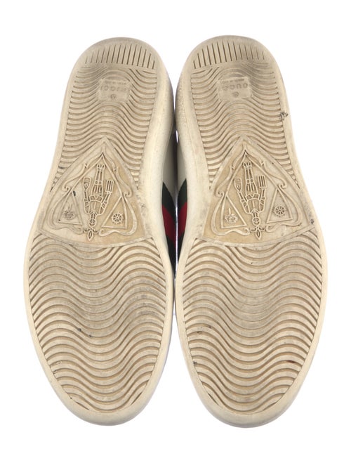 Gucci Web Accent Leather Sneakers