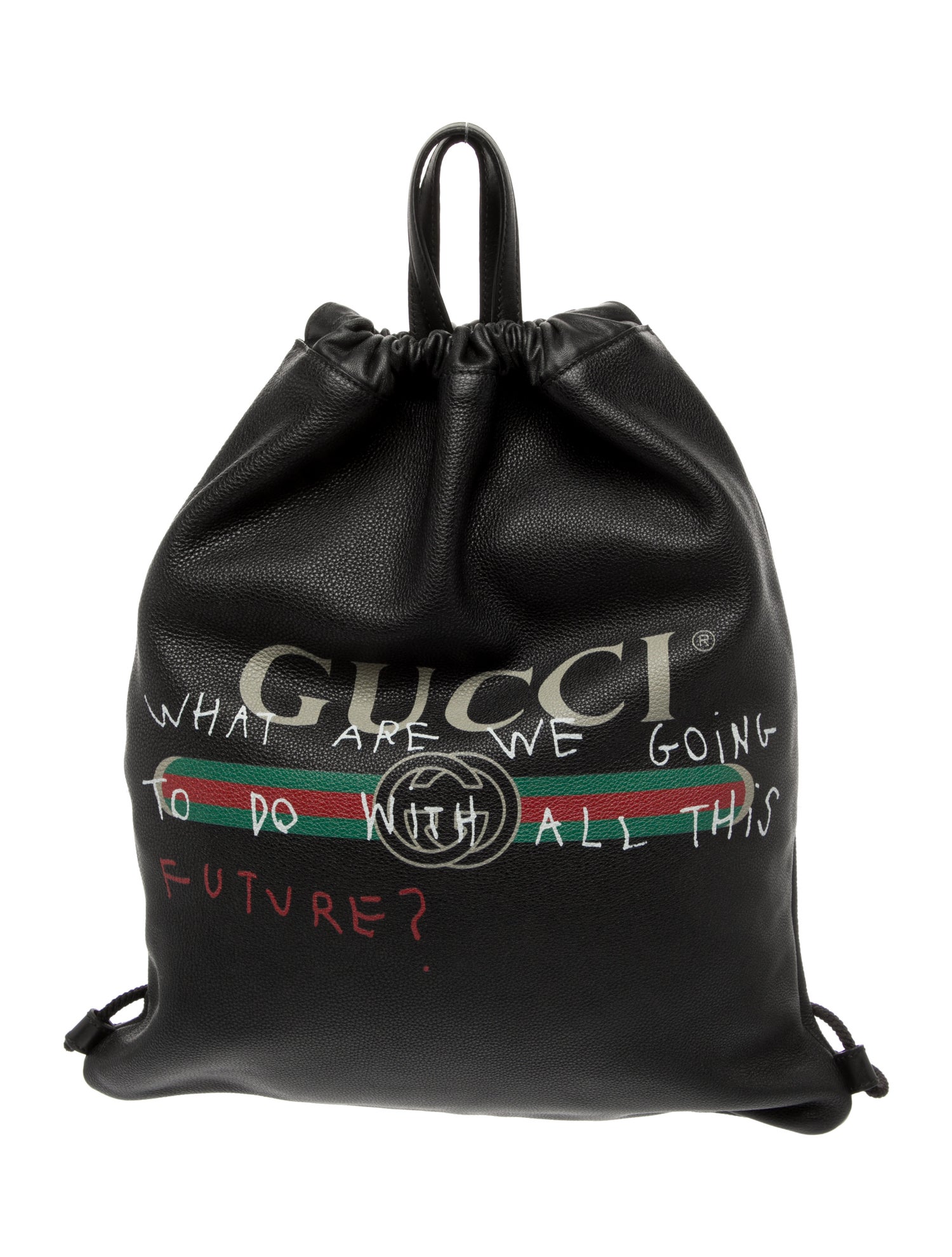 Gucci Web Logo Drawstring