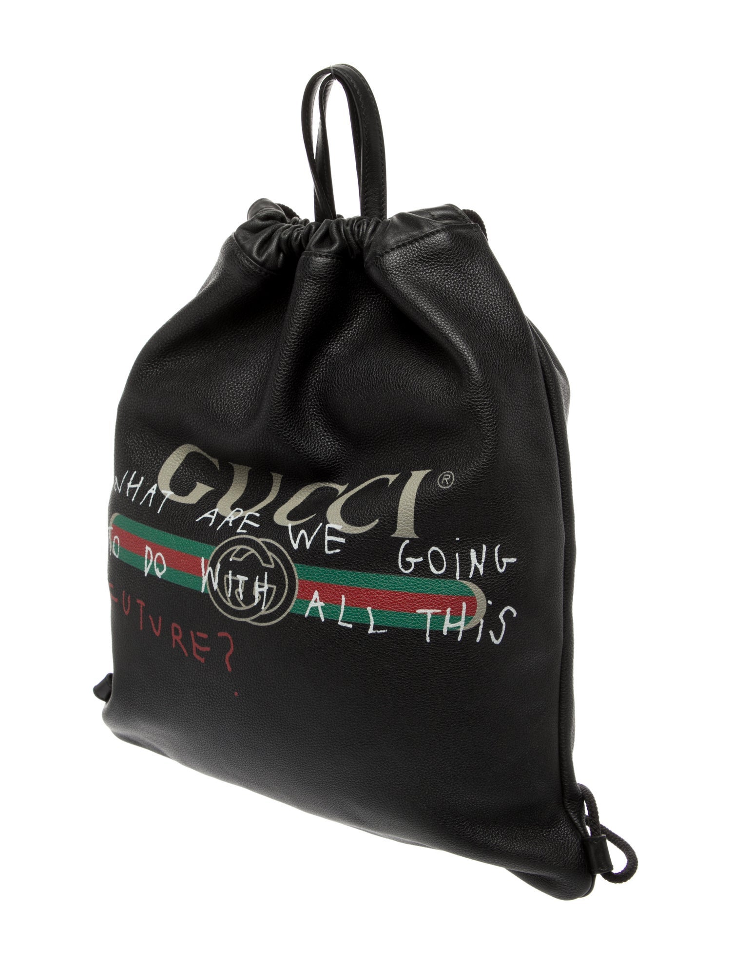 Gucci Web Logo Drawstring
