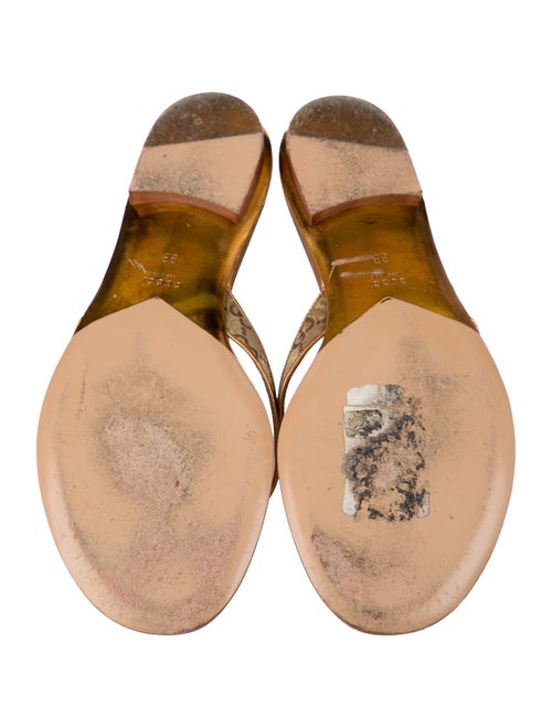 Gucci Bee Accent Leather Slides