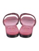 Gucci Interlocking G Logo Leather Slides