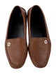 Gucci Interlocking G Logo Leather Loafers