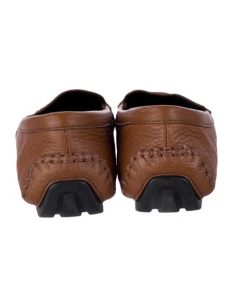 Gucci Interlocking G Logo Leather Loafers