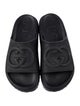 Gucci Interlocking G Logo Rubber Slides