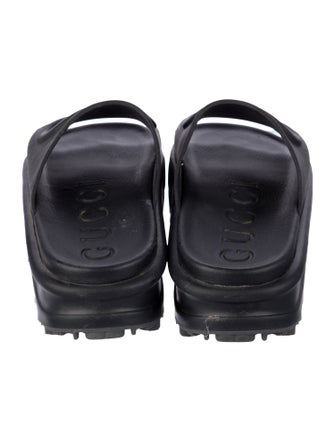 Gucci Interlocking G Logo Rubber Slides