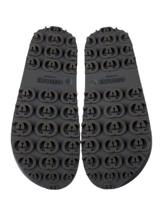 Gucci Interlocking G Logo Rubber Slides