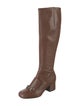 Gucci Horsebit Accent Leather Riding Boots