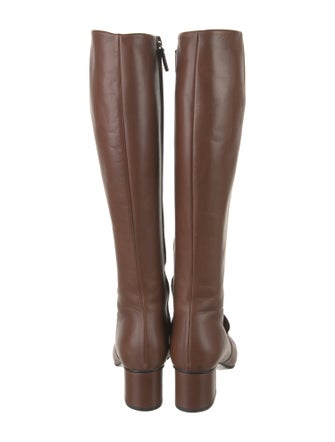 Gucci Horsebit Accent Leather Riding Boots