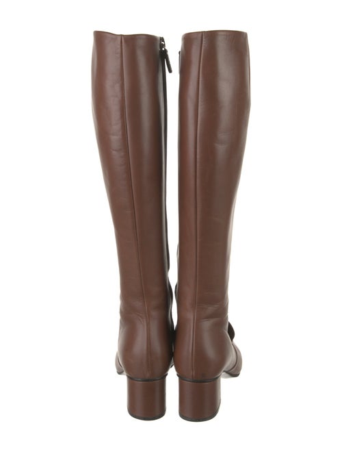 Gucci Horsebit Accent Leather Riding Boots