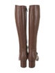 Gucci Horsebit Accent Leather Riding Boots