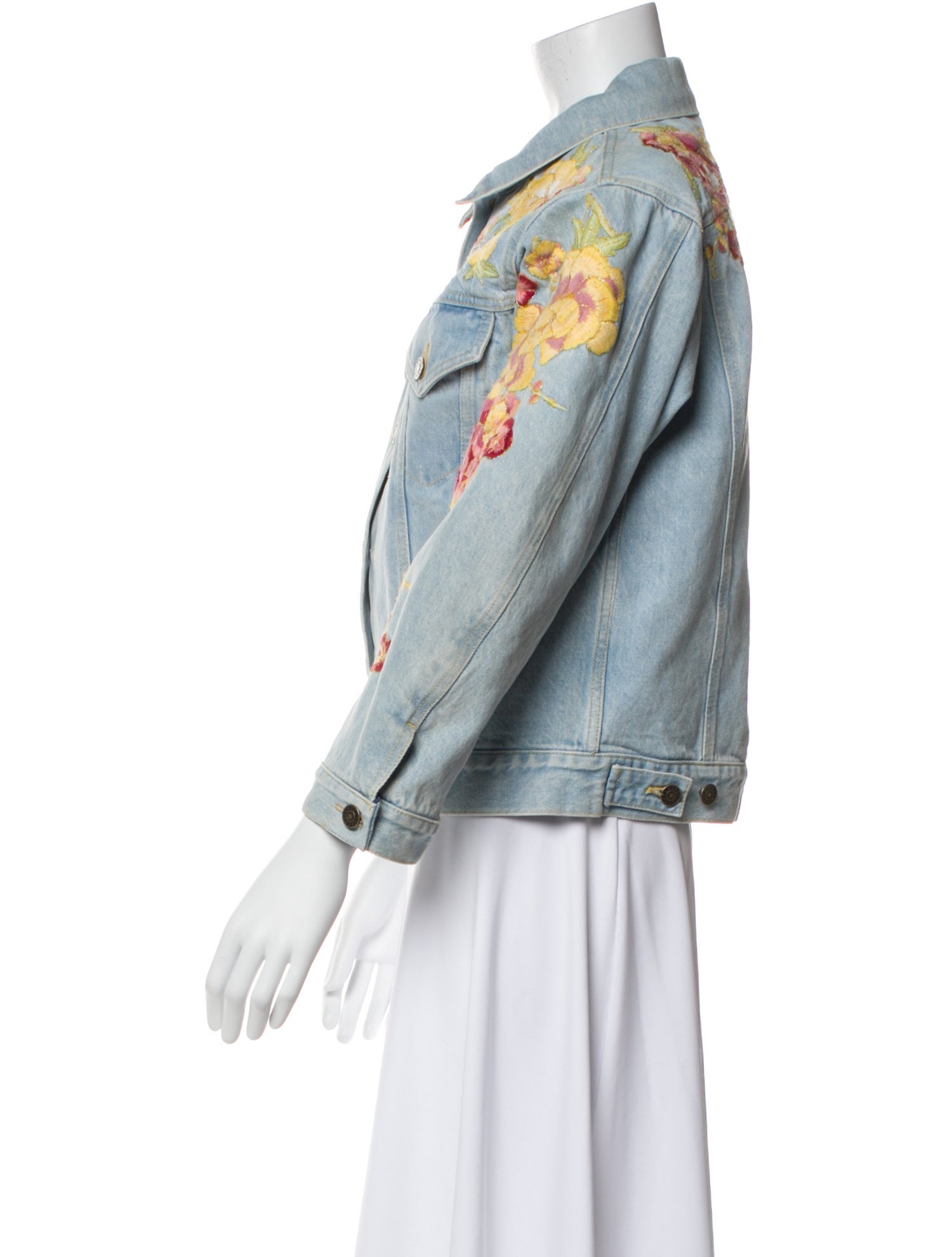 Gucci 2018 Graphic Print Denim Jacket