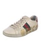 Gucci Web Accent Leather Sneakers