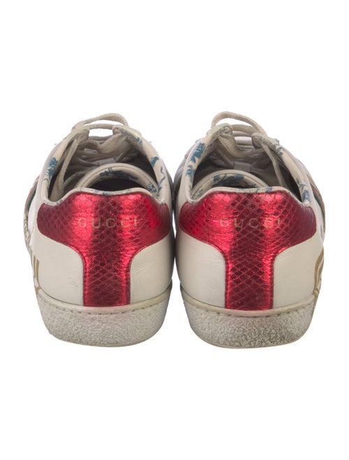 Gucci Web Accent Leather Sneakers
