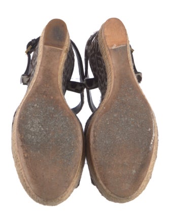 Gucci Ponyhair Animal Print Espadrilles